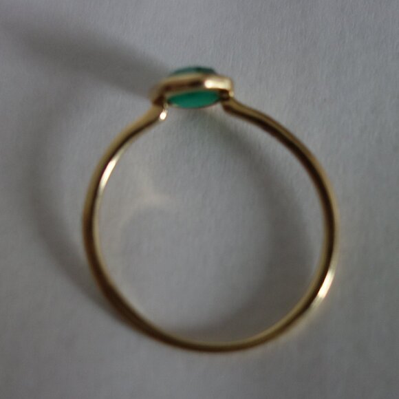 Bluboho Chalcedony Mini Mood Ring Sz 6 - Picture 6 of 8
